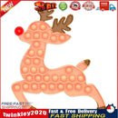 Anti-Stress Christmas Push Bubble Funny Child Squeeze Sensory Toys (Elk) Newly