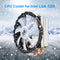 SNOWMAN 2 Heat Pipes CPU Cooler PC Radiator for Intel LGA (4 Pin No Light) Newly