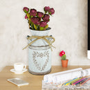 Retro Metal Flower Vase Artificial Garden Flower Can Holder (Flower Heart) Newly