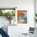 30x40cm 5D DIY Full Round Drill Diamond Painting Autumn Lakeside Home Art D