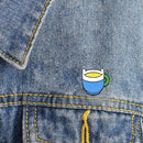 Candy Color Brooch Coffee Cup Badge Jacket Shirts Ornament Gift (Style 4)