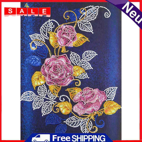 5D DIY Partial Special Shaped Drill Diamond Painting Flower Mosaic Art Craft Kit