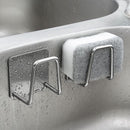 Steel Self Adhesive Sponges Holder Sink Caddy Accessories Kitchen Bat`