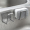 Steel Self Adhesive Sponges Holder Sink Caddy Accessories Kitchen Bat`