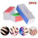 Sandpaper 4 Sides Nail Buffer File Dead Skin Remover Polishing Manicure Tool