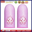 1 Pair Gaming Finger Sleeve Luminous Fingertips Cover Cots for PUBG (Pink)