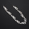 Women Men Fire Flame Necklace Hip Hop Rock Jewelry Accessories Wave Sun Choker