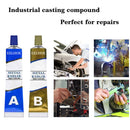 2pcs AB Glue Metal Repair Adhesive Super Glue Curing Liquid Steel Strong Seal