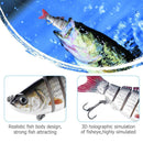 Fishing Lure 6 Segment Lifelike Fish Hooks Baits Swimbait Fishing Lures