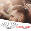 10pcs Hairdressing Duck Mouth Hair Clips Positioning Hairpins (Round Head) Newly