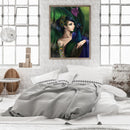 40x50cm Frameless Peacock Woman DIY Oil Paint By Numbers Picture Home Decor