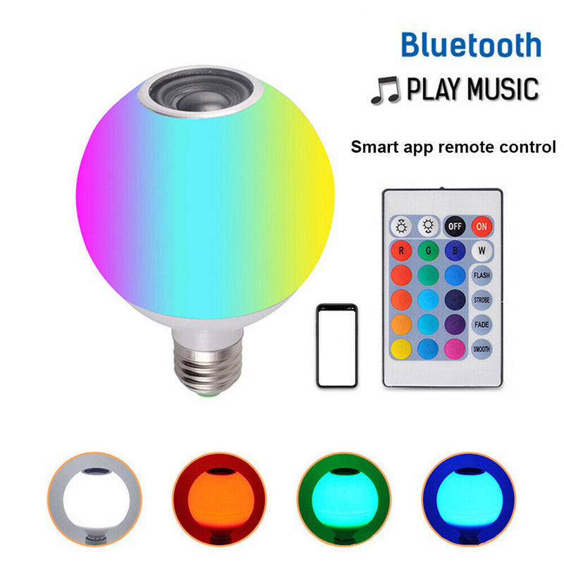 40W E27 Bluetooth Music Ball Lights Colorful RGB Ceiling Lights Audio Bulb Lamp