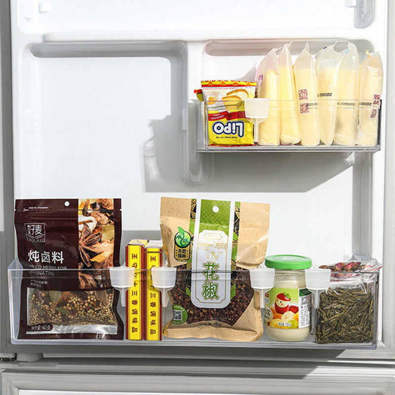4x Refrigerator Sorting Partition Board Divider Kitchen Storage Organizers Newly