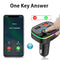 Car Bluetooth-compatible 5.0 FM Transmitter Mic Audio Receiver for 12V-24V