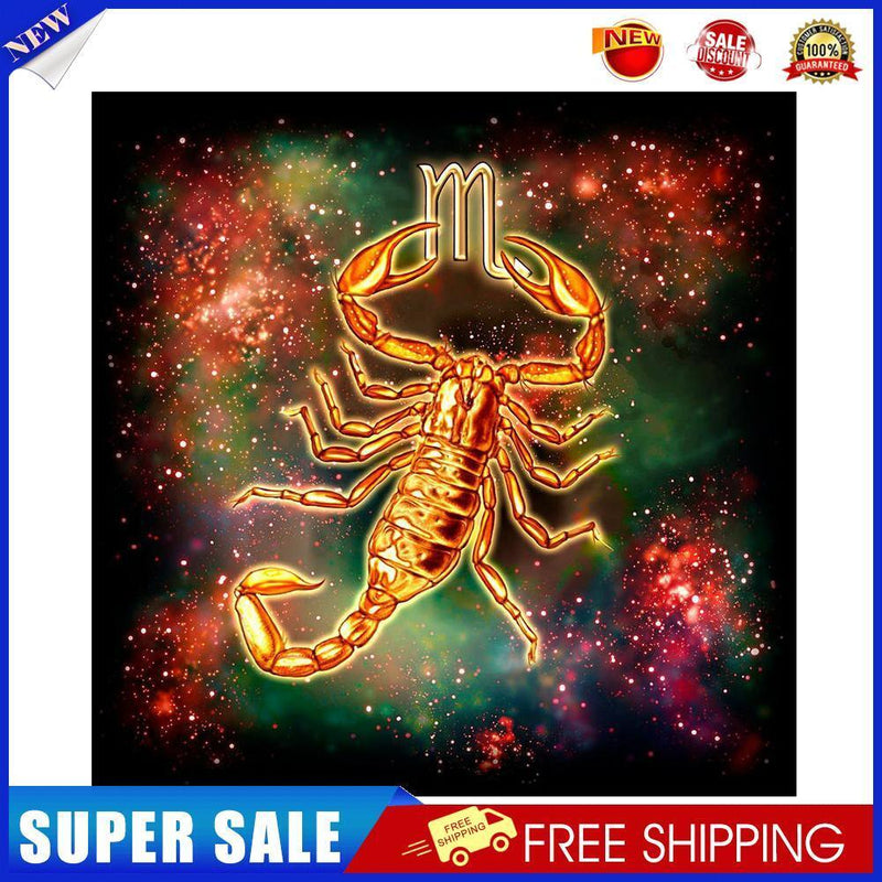 5D DIY Diamond Painting Abstract Scorpio Full Round Drill Mosaic Picture