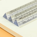 Triangular Rulers Transparent Triangle Ruler Measuring Tools Plastic Ruler