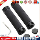 2pcs Bicycle Handlebars Anti-slip Bike Hand Grips with Plug Wrench (Black)