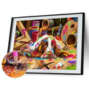 5D Cute Dog Mosaic Diamond Painting Drawing Full Round Drill DIY Art Handcraft