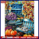 5D DIY Diamond Painting Full Round Drill Garden Corner Wall Decor Rhinestone Art