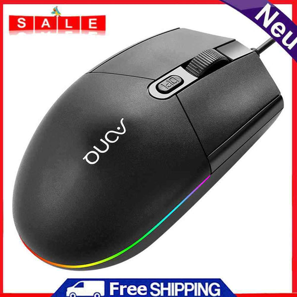 USB RGB DPI Adjustable Wired Mouse Home Office Smooth Gaming Business Mouse Kit