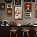 Porcelain Vase Flowers Metal Plate Tin Sign Plaque for Bar Pub Club Cafe