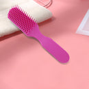 Nine Claw Comb Scalp Massage Brush Anti-static Hair Styling Comb (Rose)