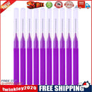 8pcs/Pack I Type Interdental Brushes Dental Cleaning Massage Tool(Purple)