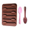 Silicone Chocolate Spoon Baking Non-stick Biscuit Cake Jelly Candy Molds Newly