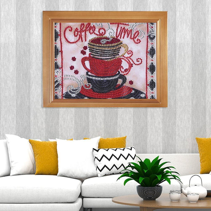 5D DIY Special-shaped Diamond Painting Cross Stitch Embroidery (H026 Cup)
