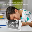 LED Digital Projector Alarm Clock Temperature Display Wake Up Watch (White)