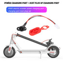 Electric Scooter Charging Port+Plastic Charger Power Cable Plug Cover for M