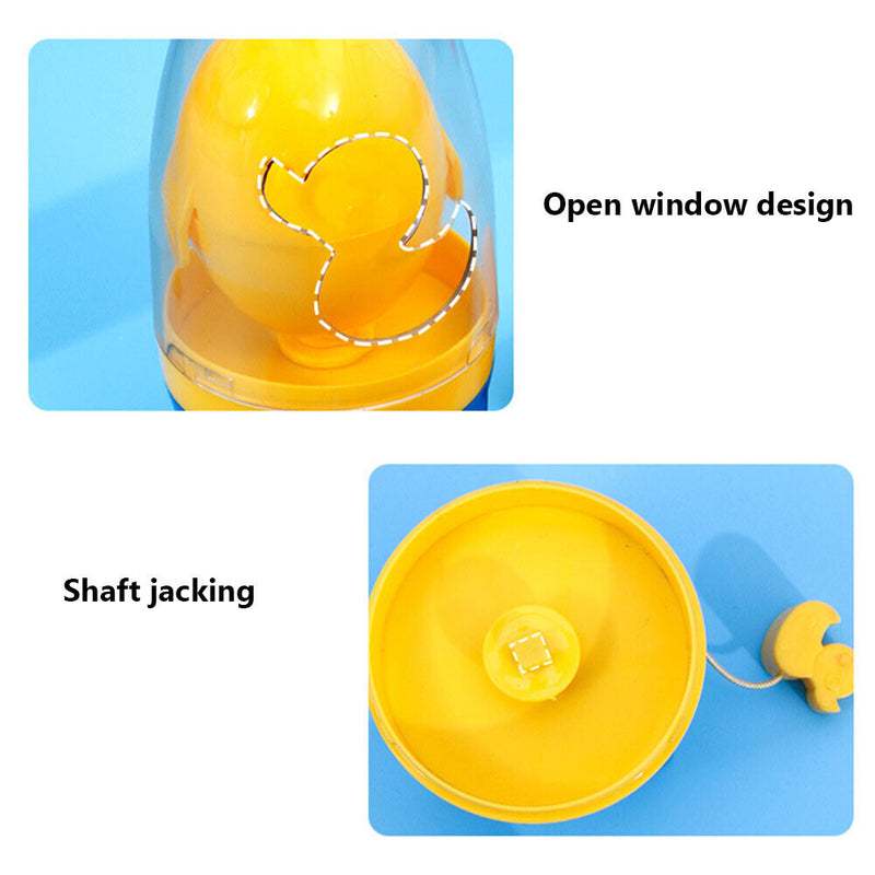 Egg Yolk Shaker Golden Whisk Eggs Spin Mixer Stiring Blender Puller (Blue)