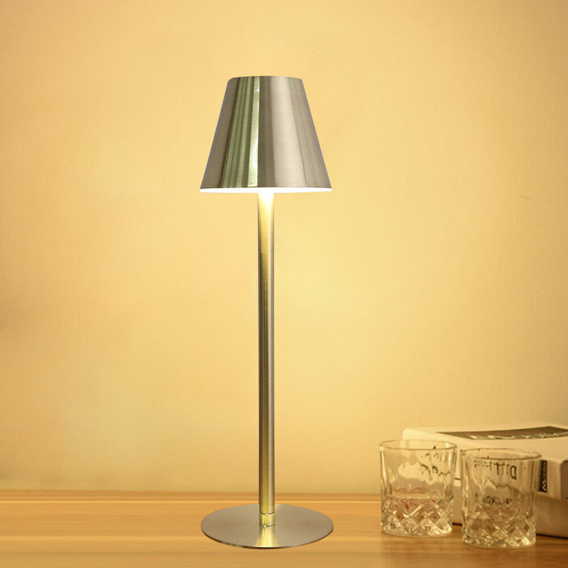 #A Rechargeable Desk Lamp Touch Dimming Metal Table Lamps for Bar Cafe Home Room
