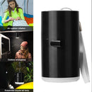 USB Mini Outdoor Inflatable Mat Air Pump Camping Emergency Lighting (Black)