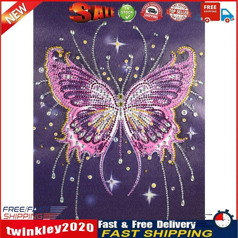 5D DIY Special Shaped Diamond Painting Butterfly Cross Stitch Embroidery Newly