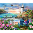 Beach Vacation Diamond Painting Kits Full Round Drill 24 Colors 60x50cm (V2421)