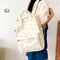 #A Fashion Large Capacity Flower Prints Student School Bag Zipper Shoulder Bag