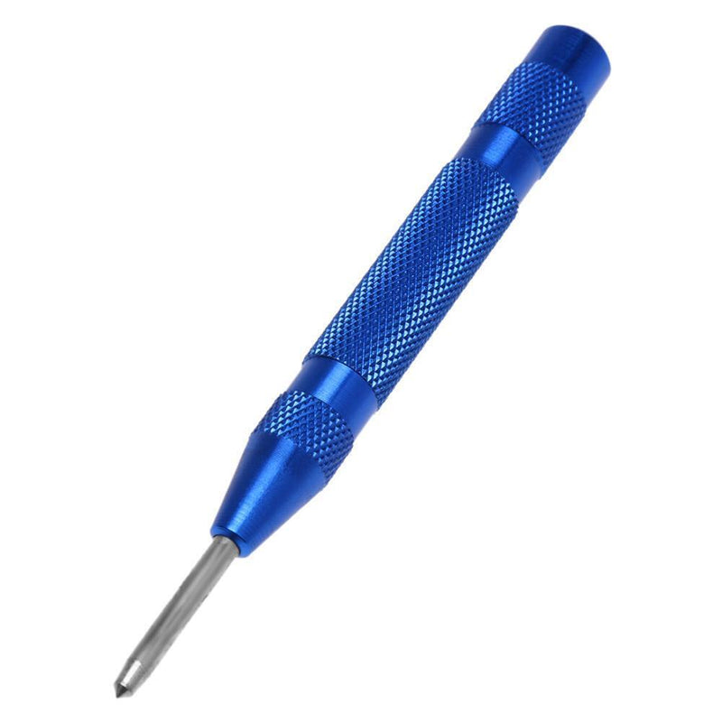 Automatic Centre Punch Steel Spring Loaded Marking Holes Hand Tool(Blue) Newly