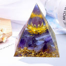 Amethyst Crystal Sphere Pyramid Obsidian Chakra Energy Stone U Orgone K Q3Y4