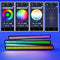 USB 5V APP Sound Control Colorful Light RGB 32 LED Pickup Lamp Bar (Black)