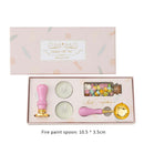 #A Retro Fire Paint Seal Gift Box Set for Valentines Envelope Wedding Invitation