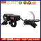 Motorcycle 3.4A Dual USB Charger Handlebar Mirror Power Adapter with Voltme