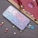 200pcs/box Retro Octagon Fire Painting Pills Sealing Wax Grain Beads (A)