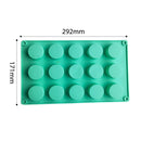 15 Cell Round Silicone Cake Mold Chocolate Pastry Baking Cupcake Decoration Tool