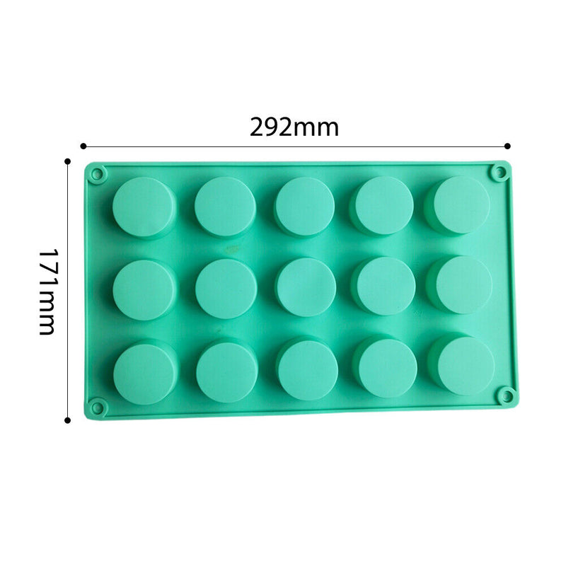 15 Cell Round Silicone Cake Mold Chocolate Pastry Baking Cupcake Decoration Tool