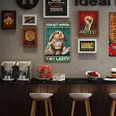 Napkin Rabbit Retro Metal Plate Tin Sign Plaque Poster for Bar Club Cafe