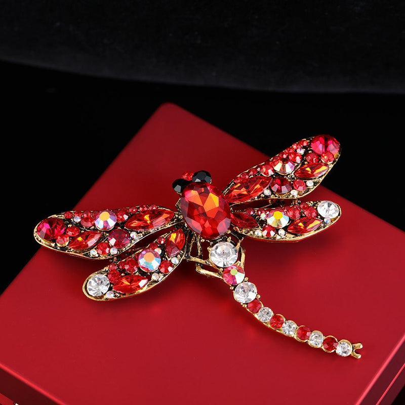 Women Insect Brooch Pin Corsage Dragonfly Brooches Dress Coat Accessories