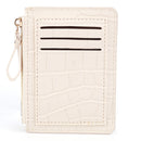 Women Simple Wallet PU Leather Multi-Slot Keychain Small Card Bag Purse Holde