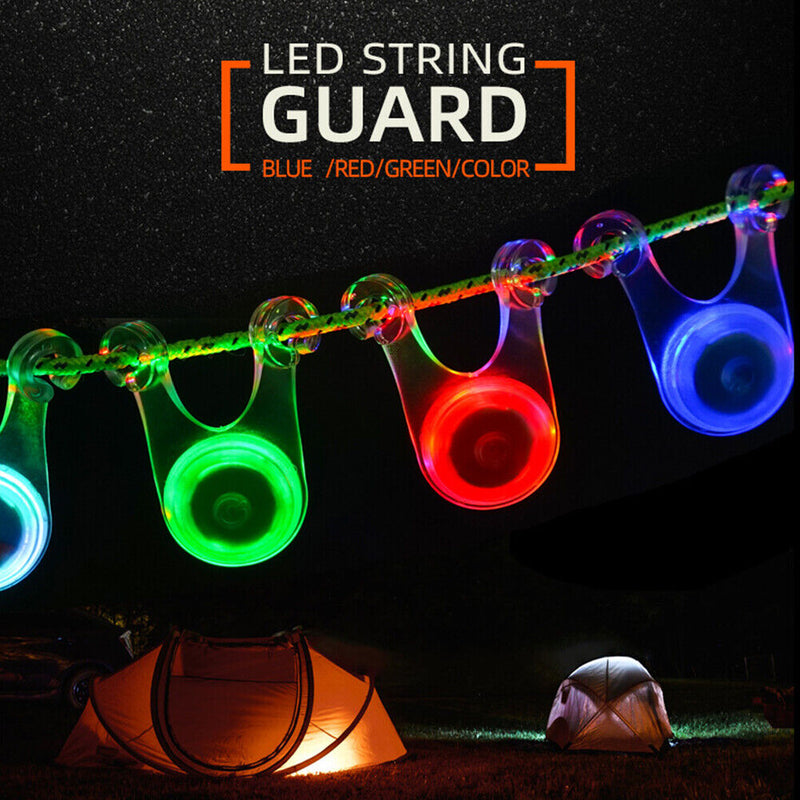 Outdoor Tent Rope Hanging Lights LED Lantern Silicone Rechargeable Flashing L