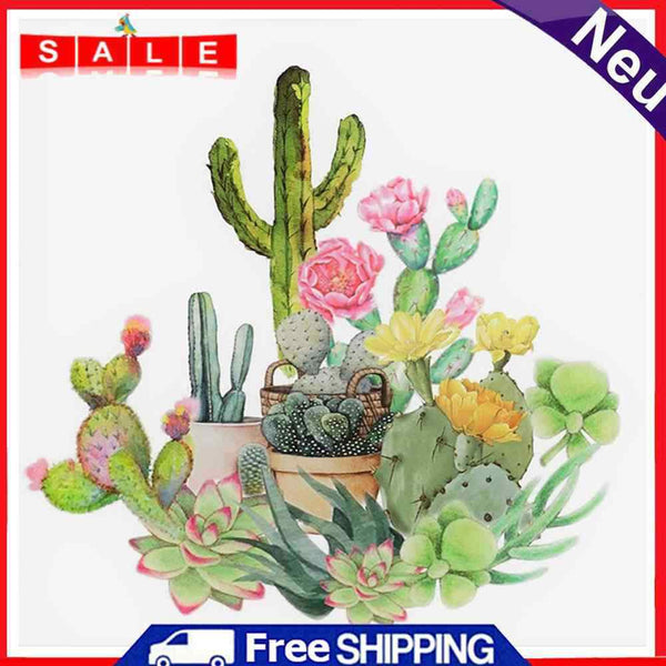 Full Round Drill 5D DIY Rhinestone Diamond Painting Cactus Handwork Home Decor